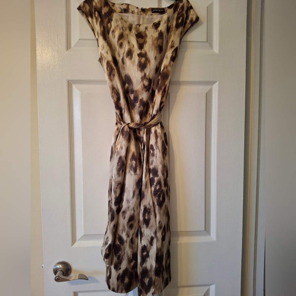 Leopard Print Sleeveless Dress